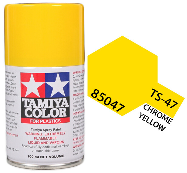 Tamiya 85047 TS-47 Chrome Yellow Lacquer Spray Paint 100ml – US