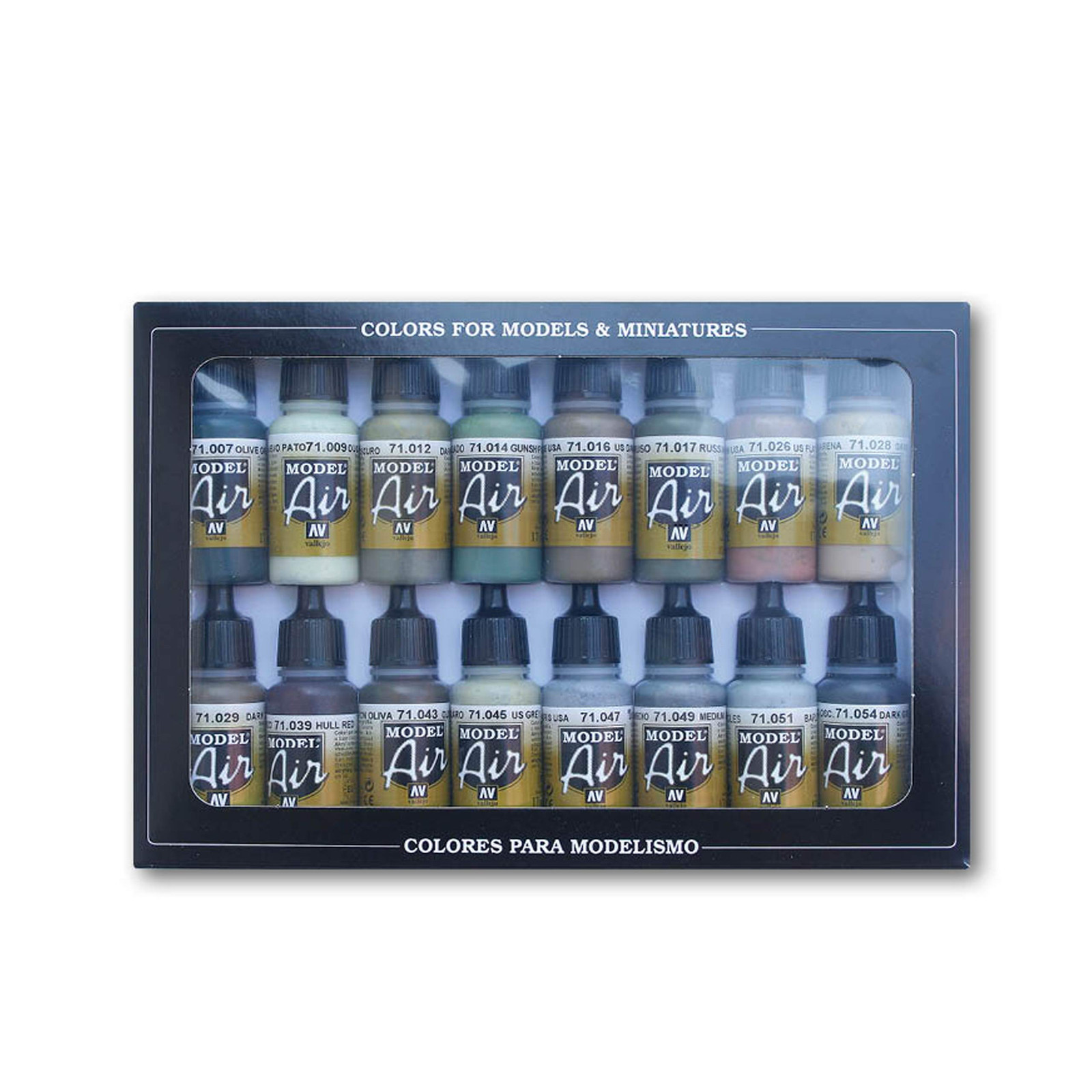 WWII Allied Model Air Paint, 17ml (Pack of 16)