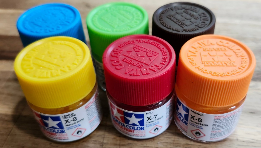 6 COLORS TAMIYA Model Paints – 6 Small BOTTLES 10 ML ACRYLIC NEW + FRESH