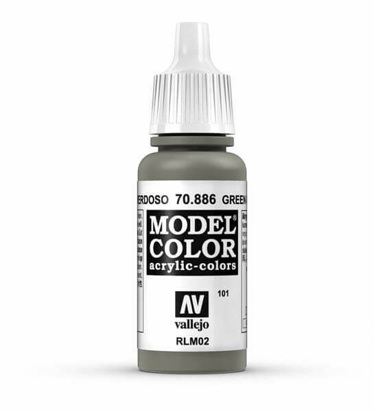 Vallejo Green Grey Model Color 17ml Acrylic Paint 70.886