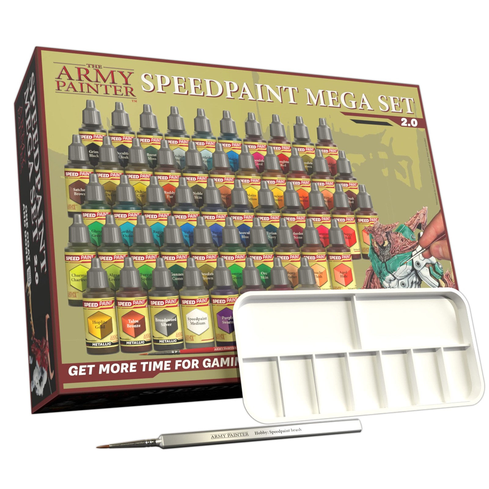The Army Painter Speedpaint 2.0 Mega Set Combo, 50 18 ml each, Multicolor