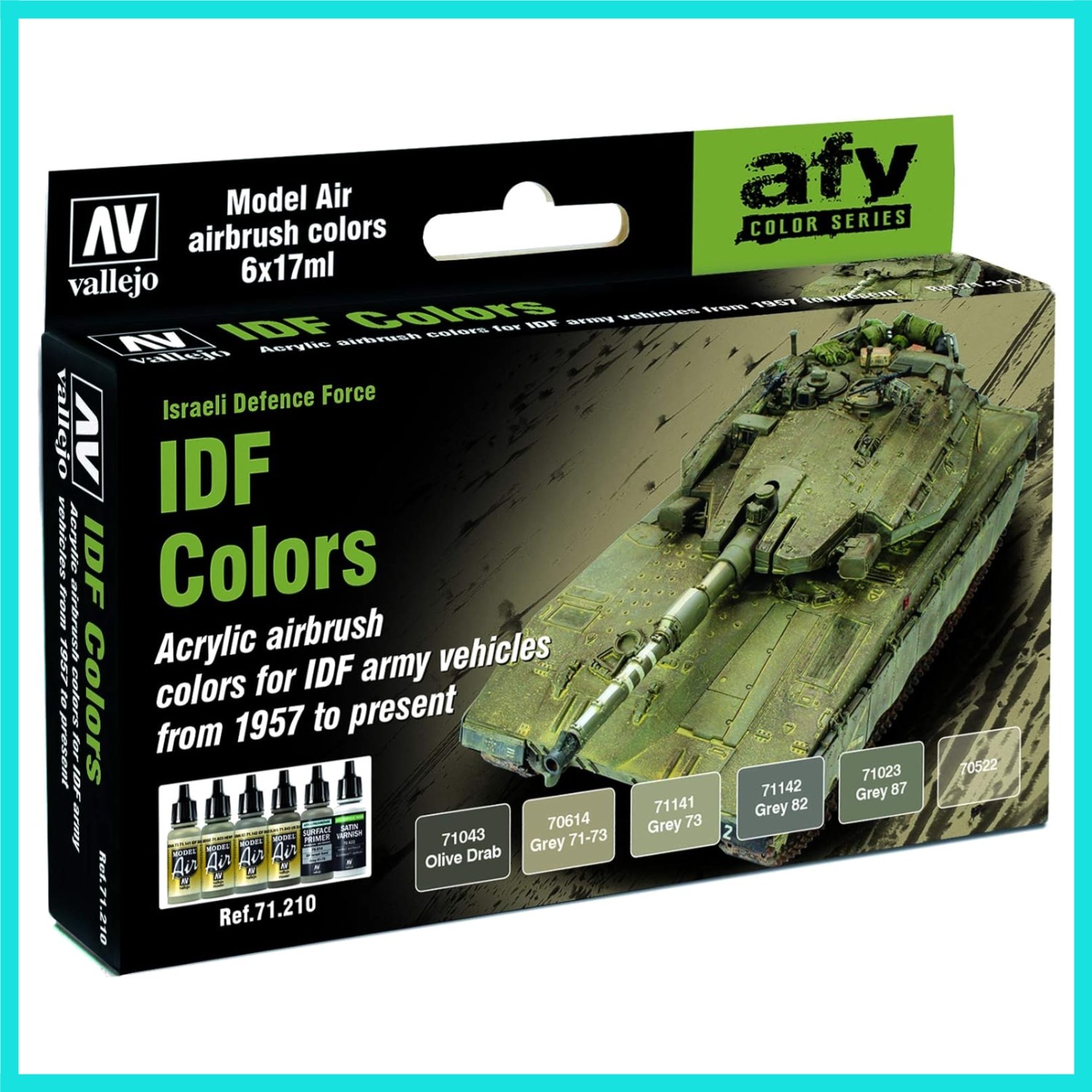 IDF Colors Acrylic Paint Set | Model Air | AFV Color Series Precise Kit for H…