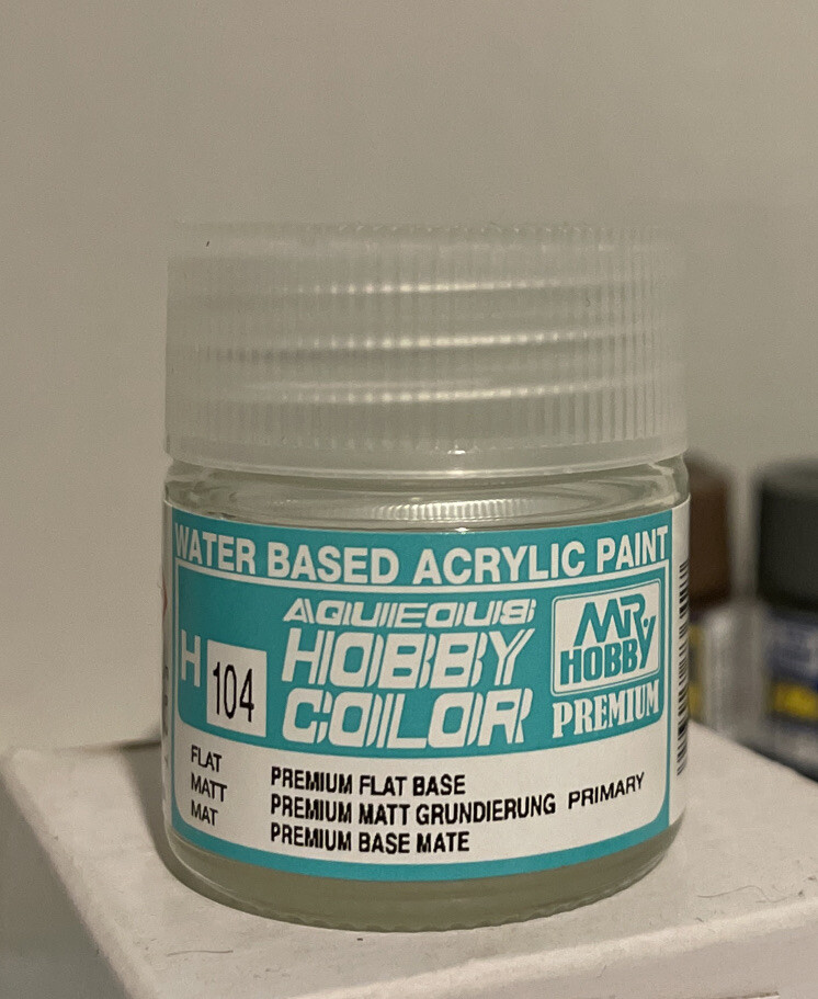 Gunze Sangyo Mr Hobby acrylic paint H-104, Premium Flat Base 10ml.