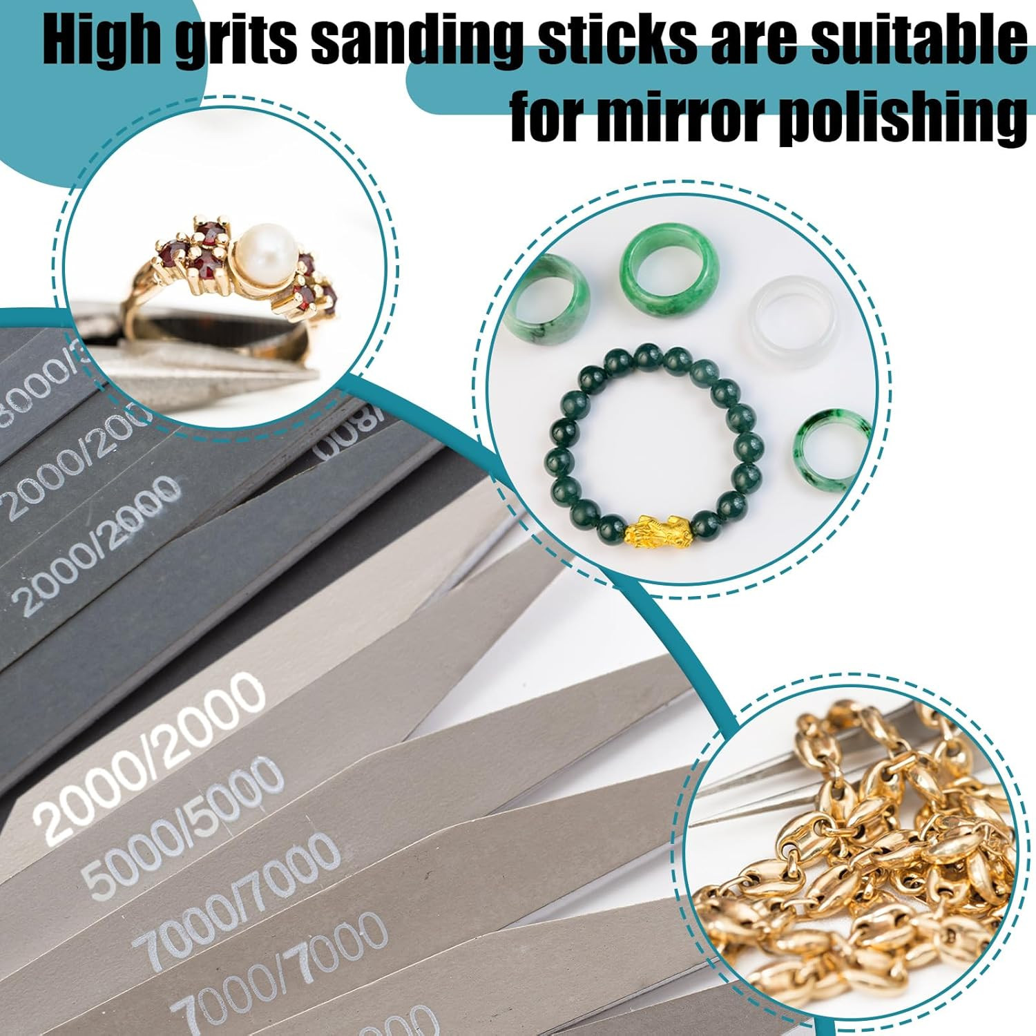 20 Pcs Sanding Sticks for Plastic Models Polishing Sticks Assorted Metal and Woo