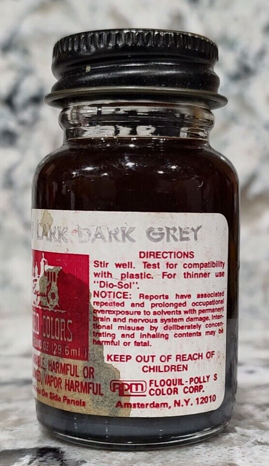 FLOQUIL RAILROAD COLORS MODEL PAINT 1 oz 1 OUNCE – SP LARK DARK GREY