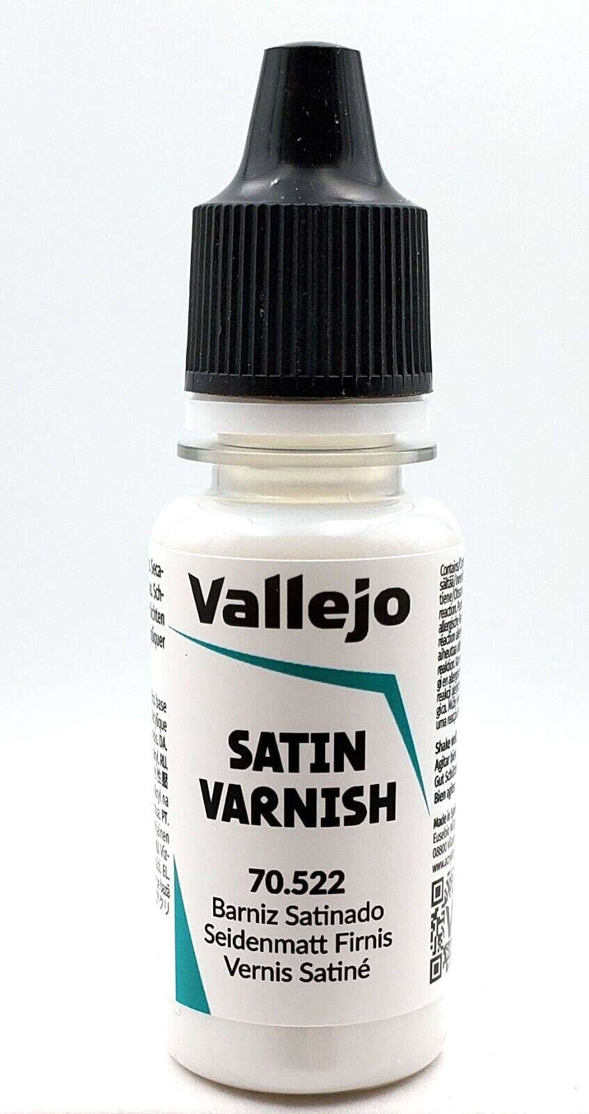 SATIN VARNISH Vallejo 70.522 (18 ml/0.60 oz bottle)