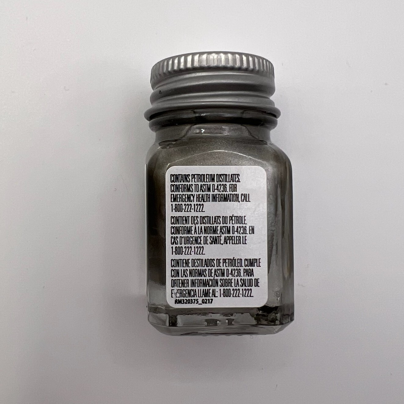 Flat Steel 1180 Testor Enamel Paint 0.25fl.oz./7.4mL NEW
