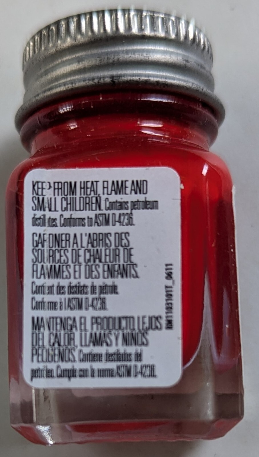 Testors 1/4oz Gloss Red Enamel Model Paint 1103 New