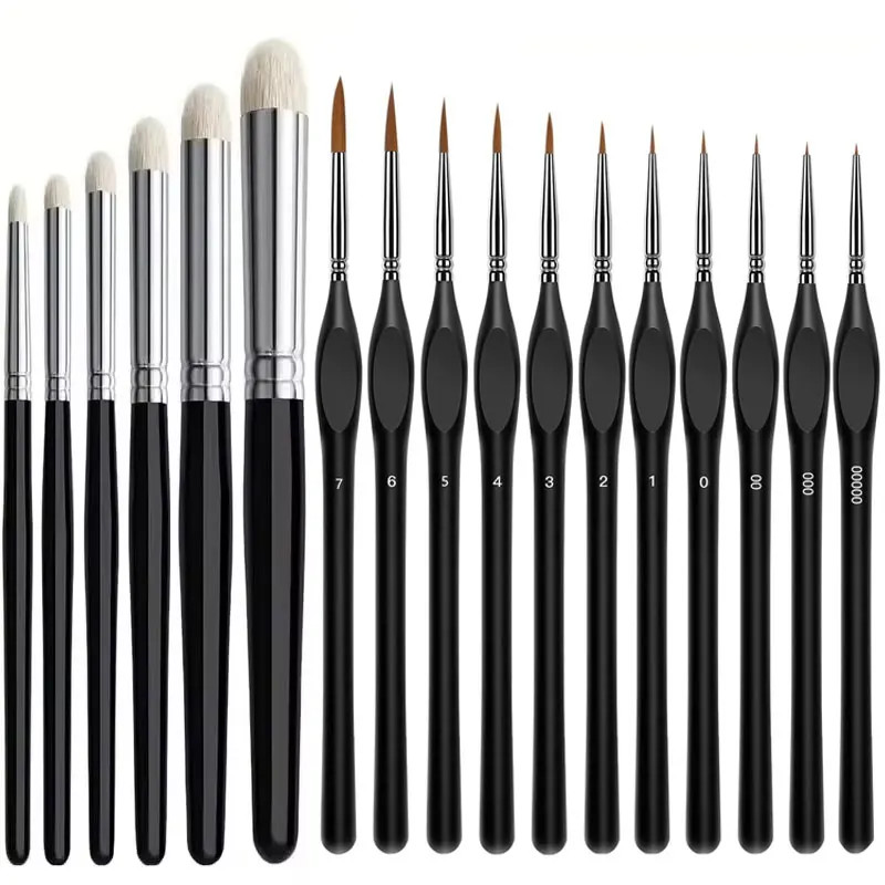 Professional Miniature Paint Brush Set for Warhammer 40K, Dnd, Citadel & Scale M