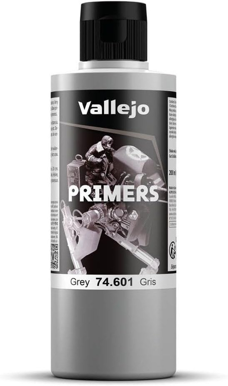 – Surface Primer Color | Grey Acrylic Primer 200 Ml (6.76 Fl.Oz.) | Matte Finish