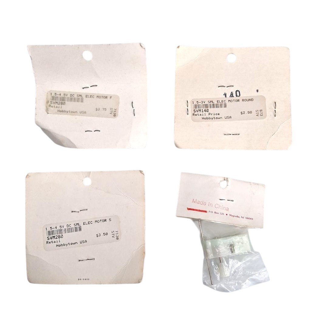 Stevens International SVM 260 280 140 1.5v-3v 4v DC Electric Motor Round Set