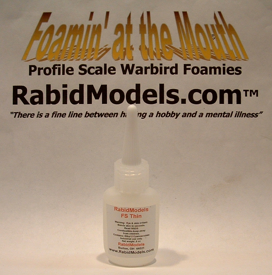 *THIN* FOAM-SAFE Odorless HYPERBOND CA SUPER GLUE – 0.5 oz cyanoacrylate