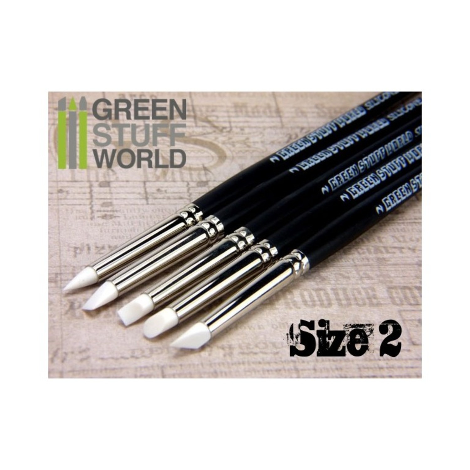 Painting Supply Colour Shapers Brush Set – White, Soft #2 New