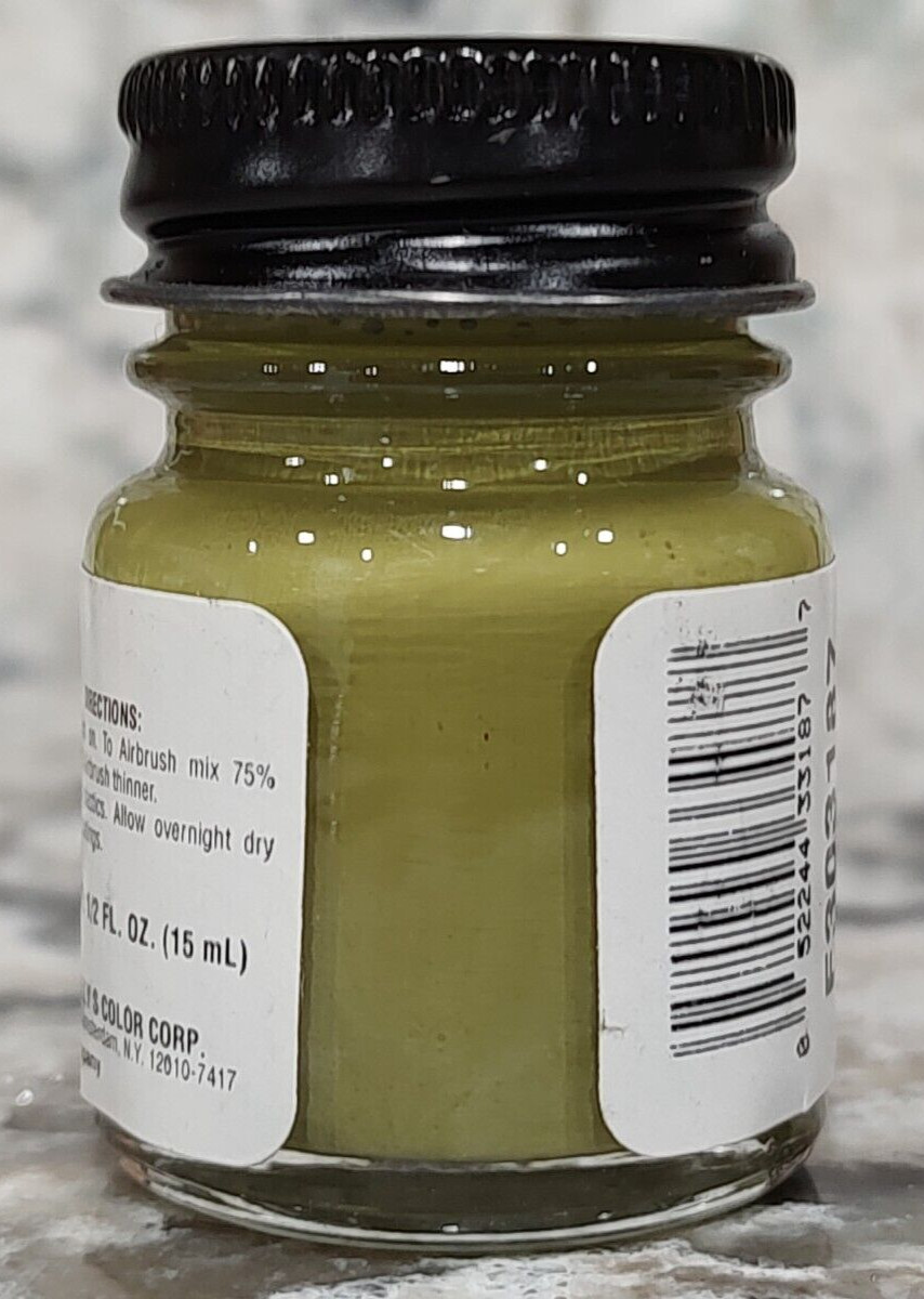 FLOQUIL ENAMEL MODEL HOBBY PAINT – MILITARY COLORS .5 oz – US INTERIOR GREEN