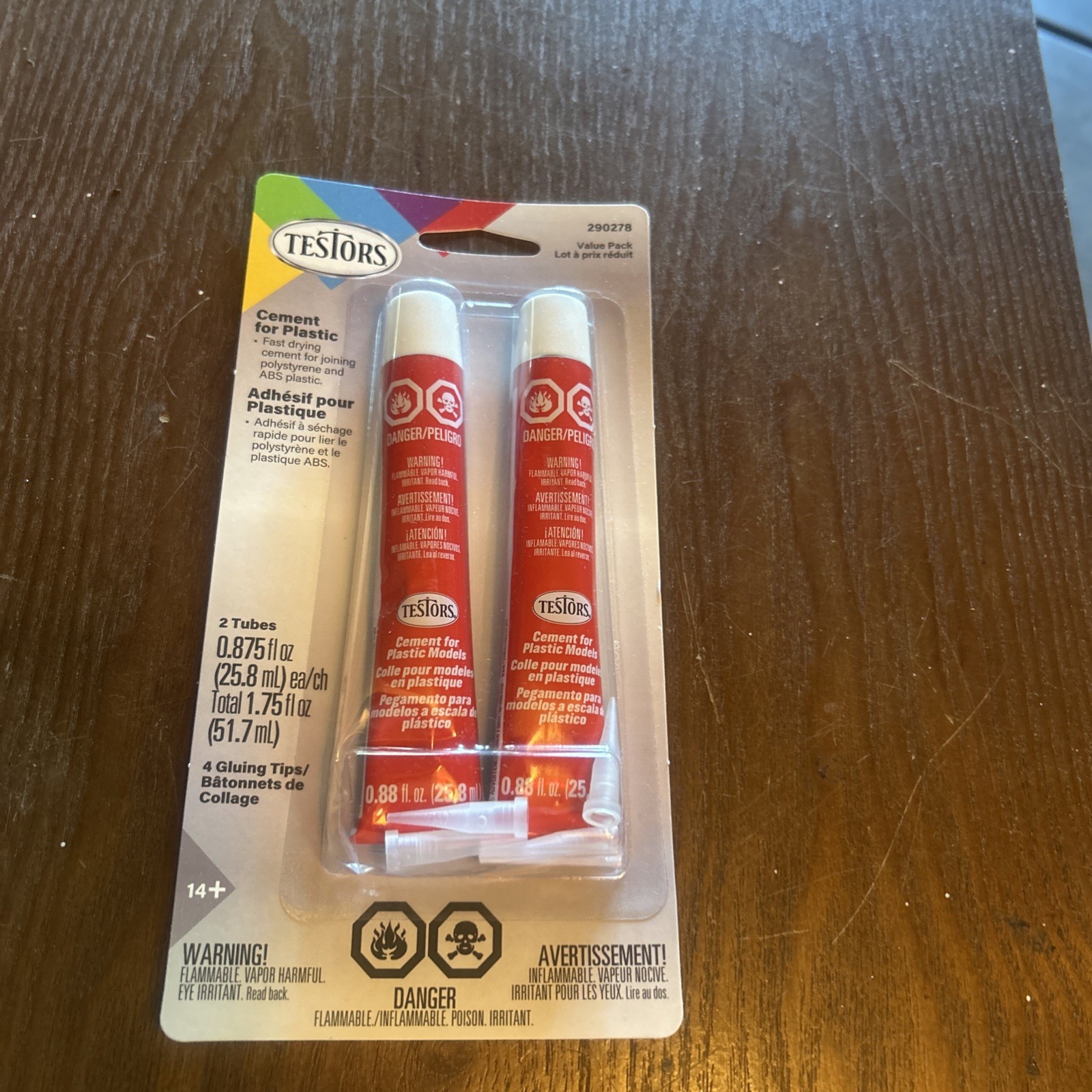 Testor Corp. Cement for Plastics 7/8 oz Tube 2 Pack TES290278 Misc. Adhesives