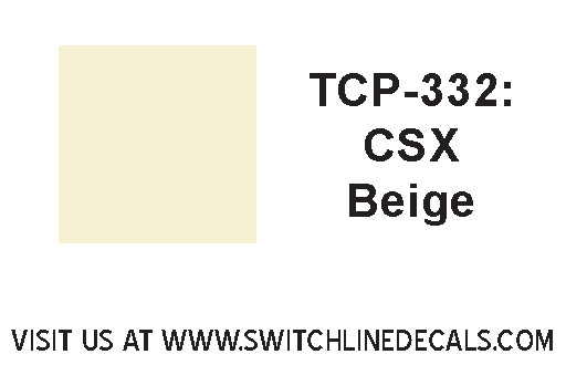 Tru Color Paint CSX Beige (Cream – for Hoppers) 1oz