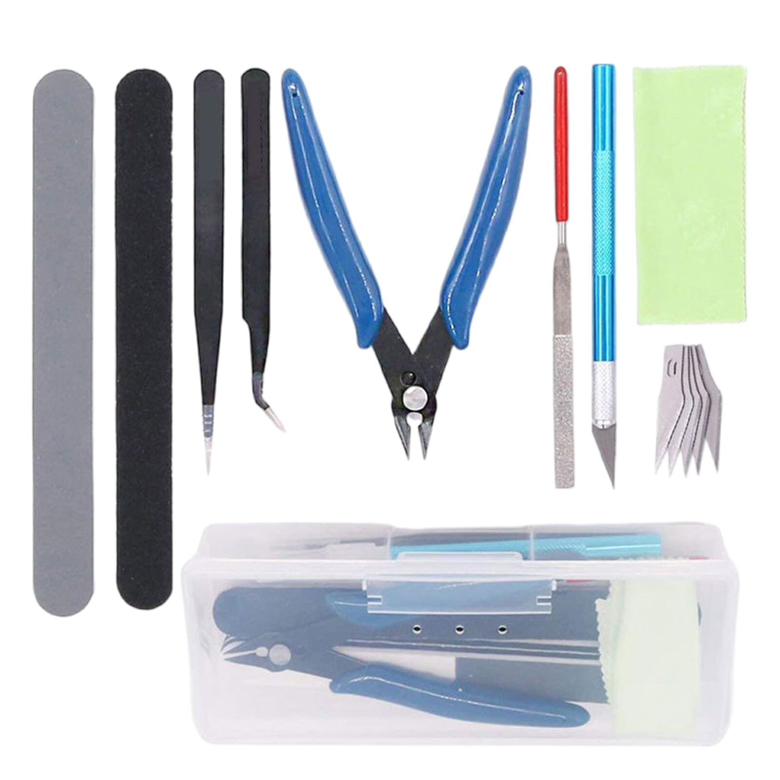 9PCS Gundam Model Tools Kit Modeler Basic Tools Craft Set for Gundam Car Model