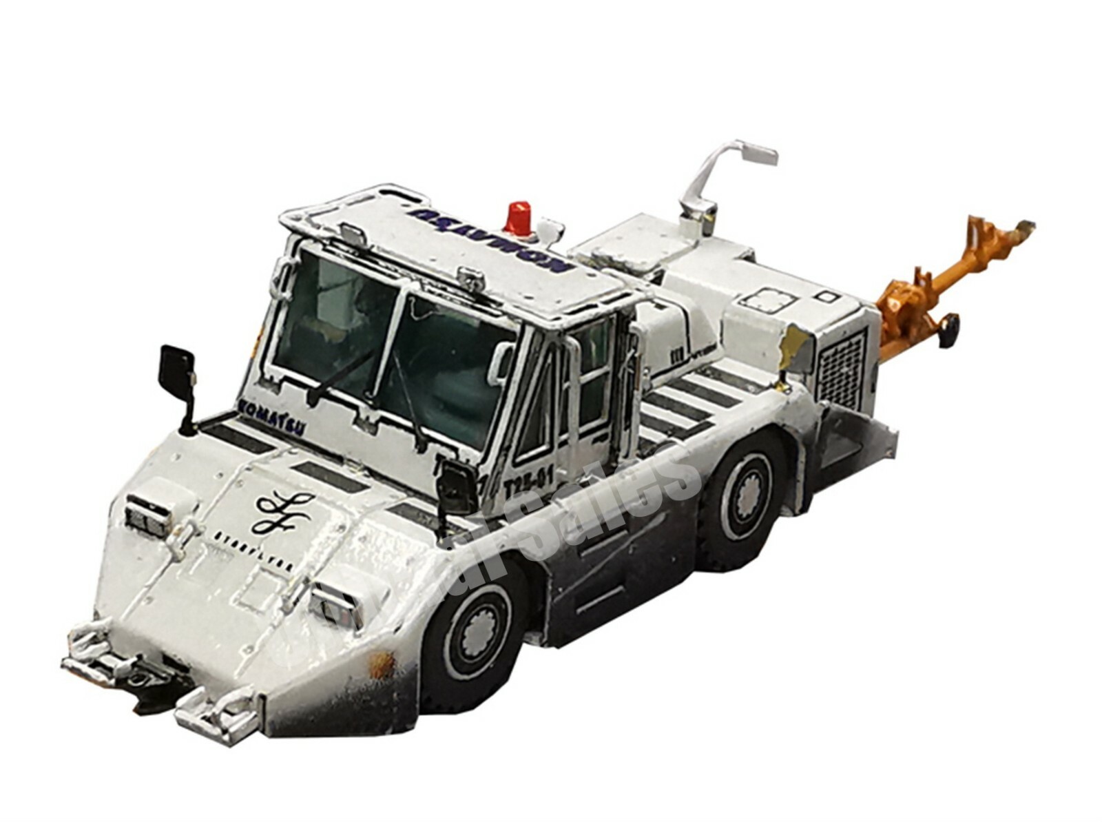 1/200 Airport GSE Komatsu WT250E Airplane tractor with drawbar Finished product