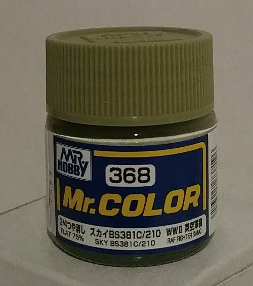 Gunze Sangyo Mr Color C-368, Flat Sky (BS 381/C-210).
