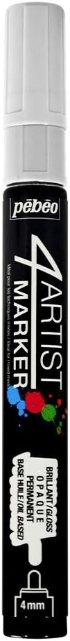 Pebeo 4Artist Marker Gaianotes 4mm Oil Paint Marker (White) 580125