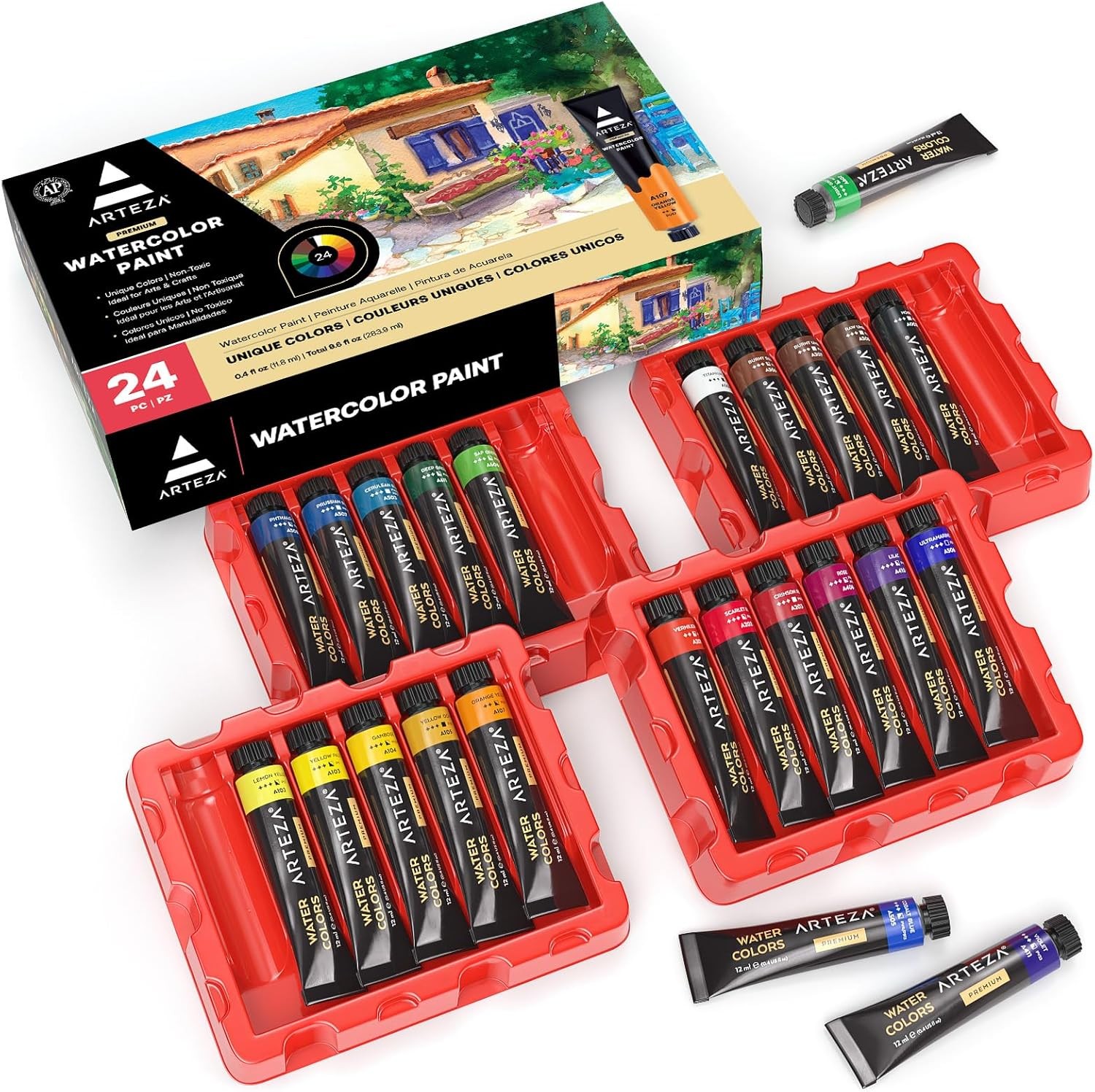Watercolor Paint Set Tubes Art Supplies Adults Creative