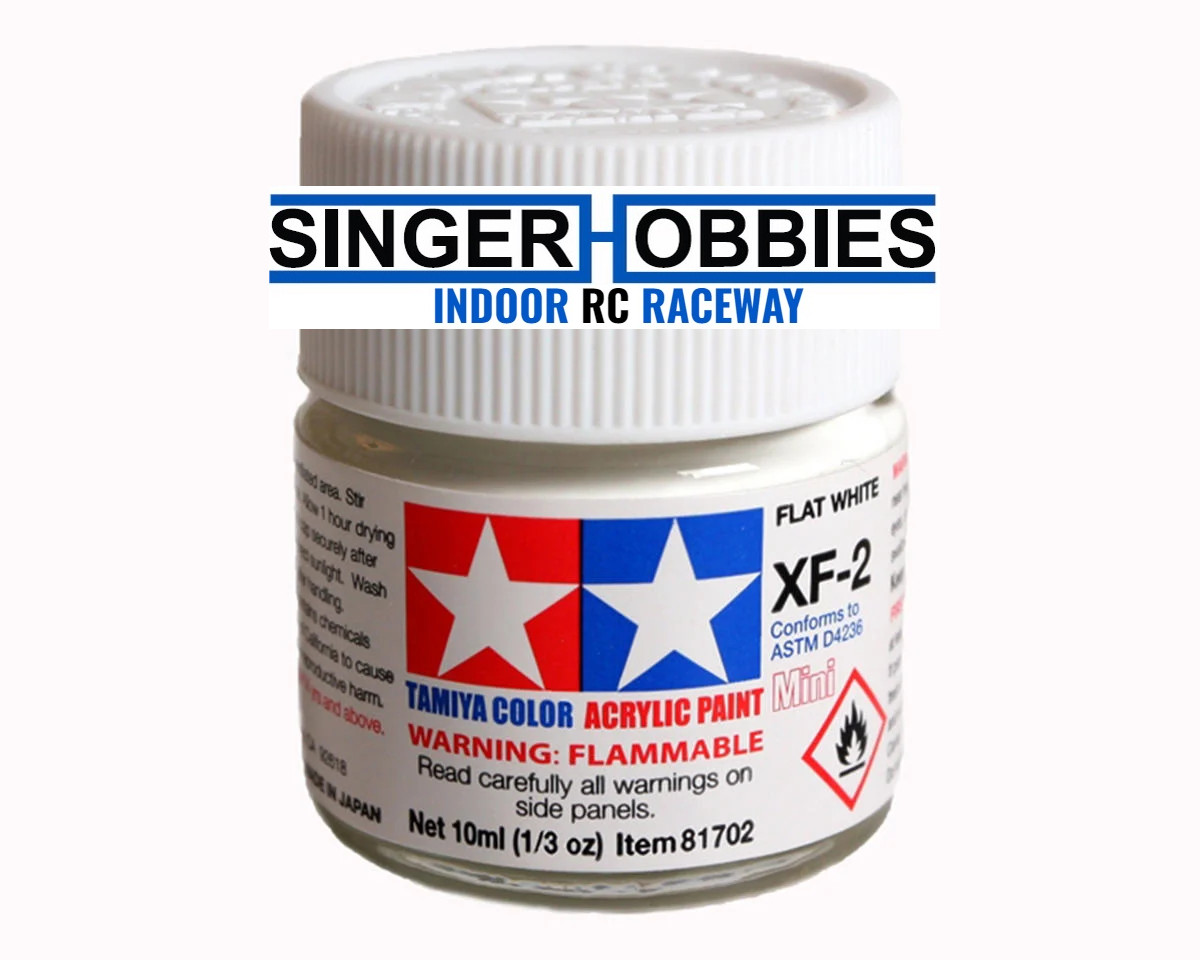 TAMIYA TAM81702 XF-2 Flat White Acrylic Paint (10ml)