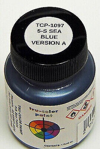 Tru-Color 5-S Sea Blue Version A 1oz – Hobby and Model Enamel Paint – #1097