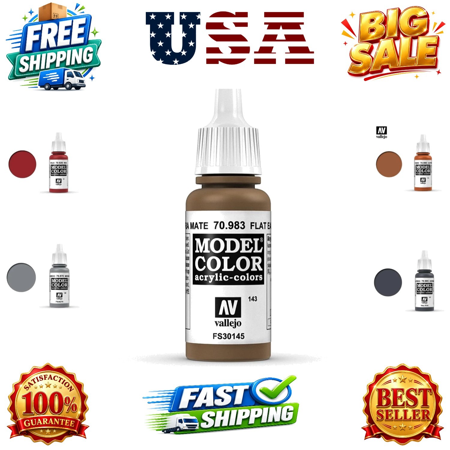 Flat Earth Paint, 17ml