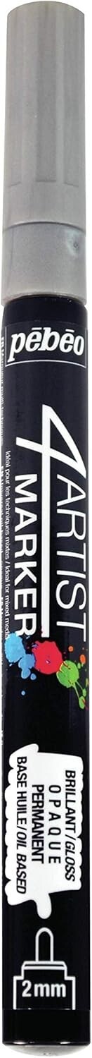 Pebeo 4Artist Marker Gaianotes 2mm Oil Paint Marker (Silver) 580070