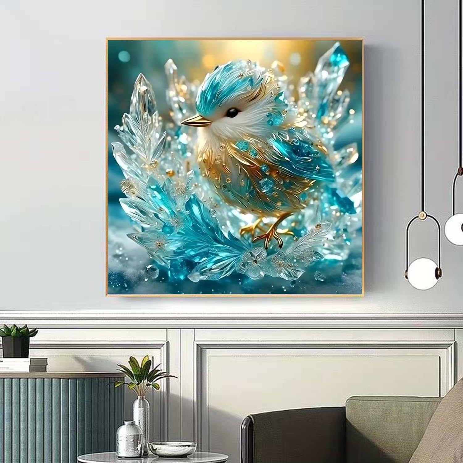 ZHUDENGXJL Birds Diamond Art Kits for 12 inches x 12 inches, Crystal