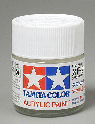 Tamiya Acrylic XF-2 Flat White 3/4 oz Paint Jar 81302