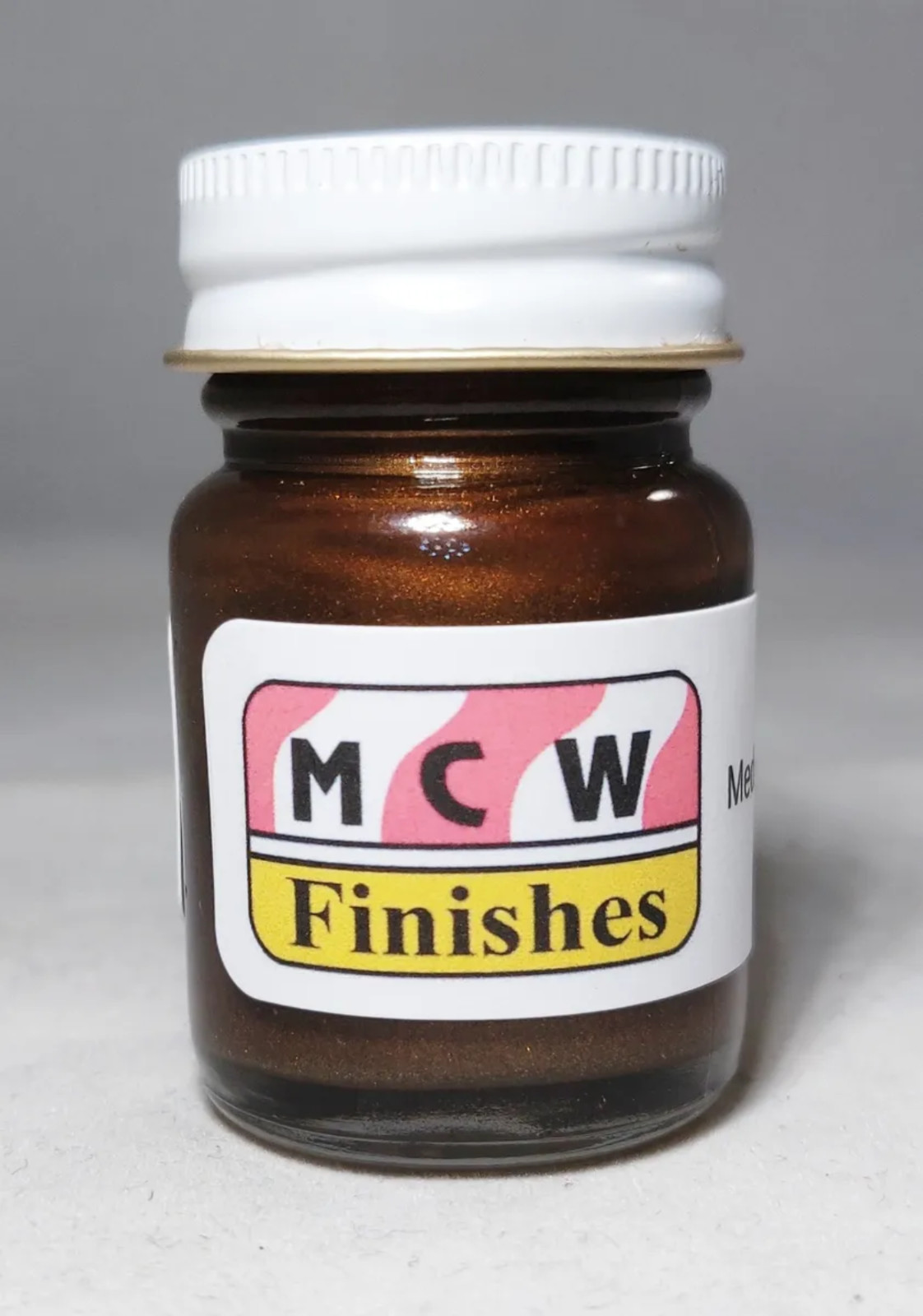 MCW Finishes 7038E Medium Brown Met. Enamel Model Paint for Auto