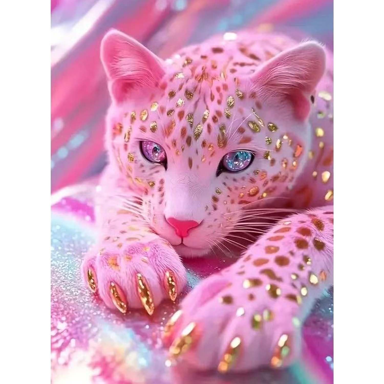 ZHUDENGXJL Leopard Diamond Art Kits for 12 inches x 16 inches, DZ851