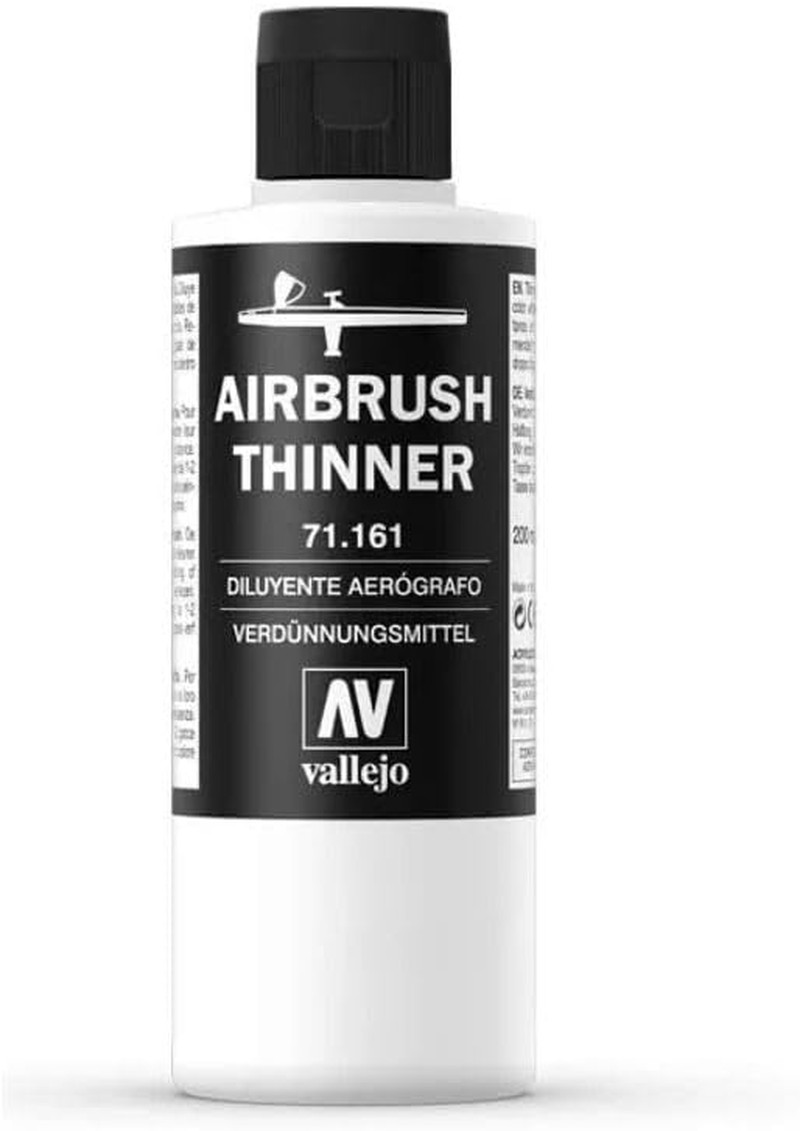 – Airbrush Thinner for Acrylic Paints 200 Ml (6.76 Fl.Oz.)