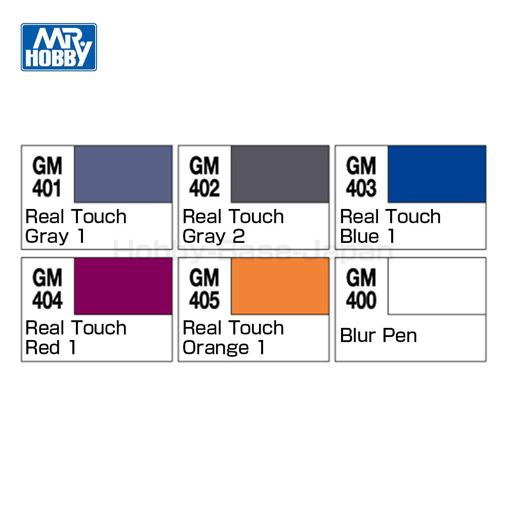 Mr.Hobby Gundam Marker Real Touch Marker Set 2 [5 Colors + Blur Pen](GMS113) GSI