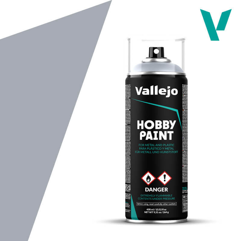 Vallejo Silver Spray Paint 400ml VLJ28021