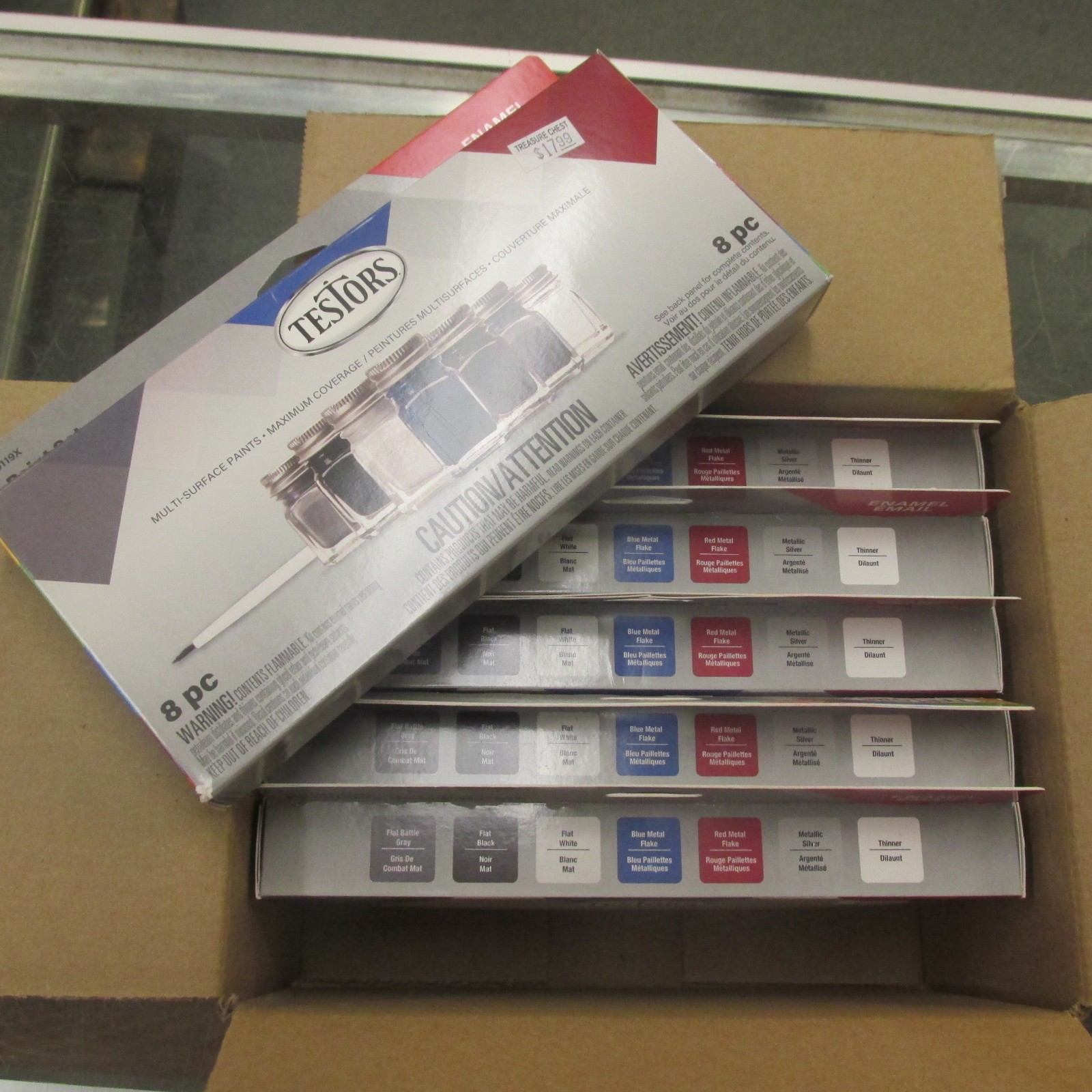 Case of 6 Testors 9119X ENAMEL PAINT CUSTOMIZING KIT