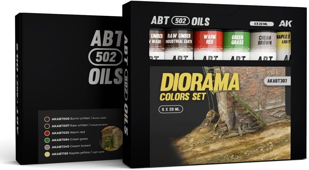 Abteilung 502 307 Diorama Oil Paint Set (6 Colors) 20ml Tubes
