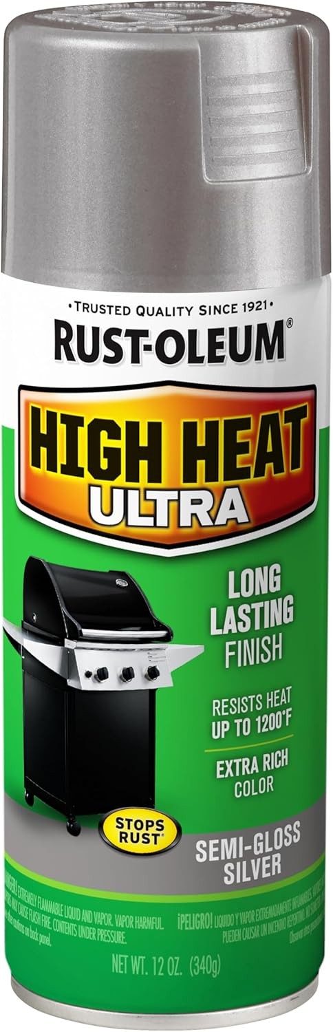 Rust-Oleum 270201 Specialty Silver High Heat 12 Ounce (Pack of 1),