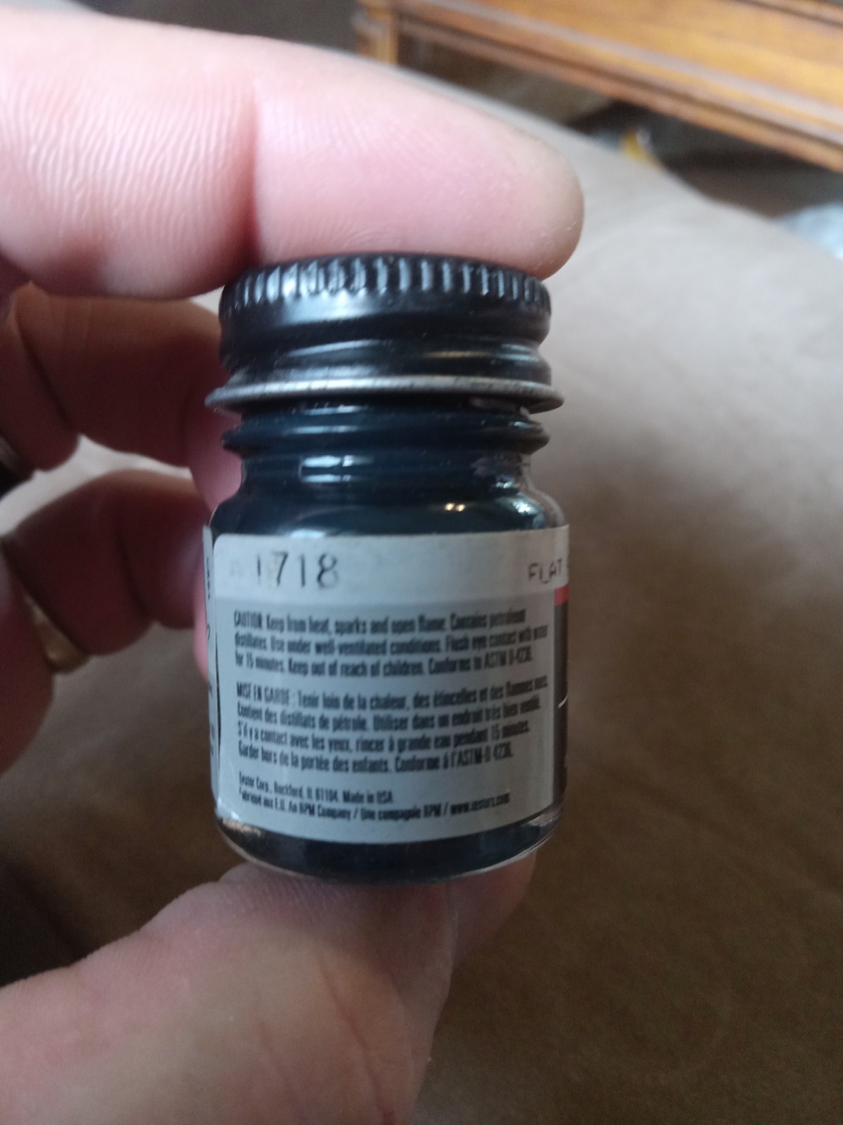 Testors Model Master Flat Sea Blue 1718 Enamel Paint .5 oz NOS