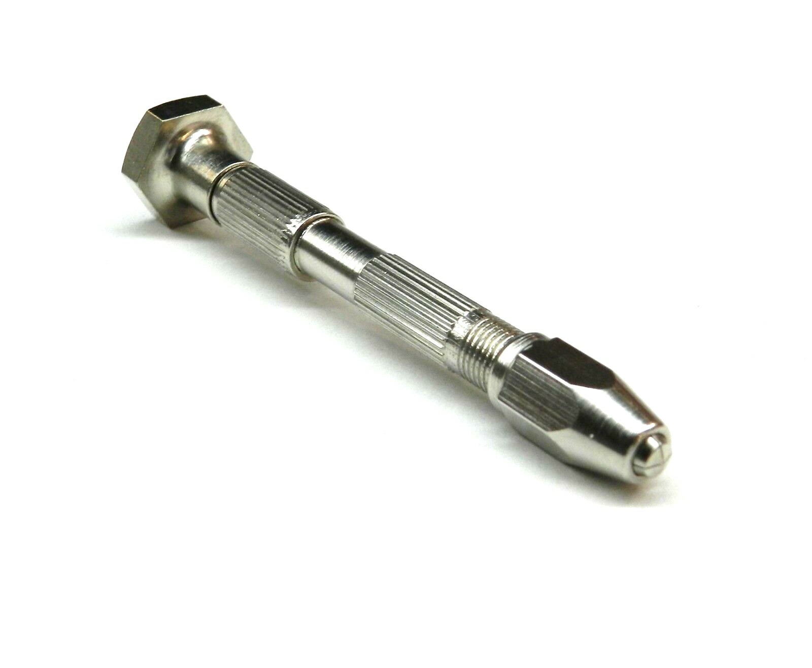 Pin Vise Swivel Head 2 Chuck 4 Sizes Hand Drill Tool Capacity Range 0-1/8″
