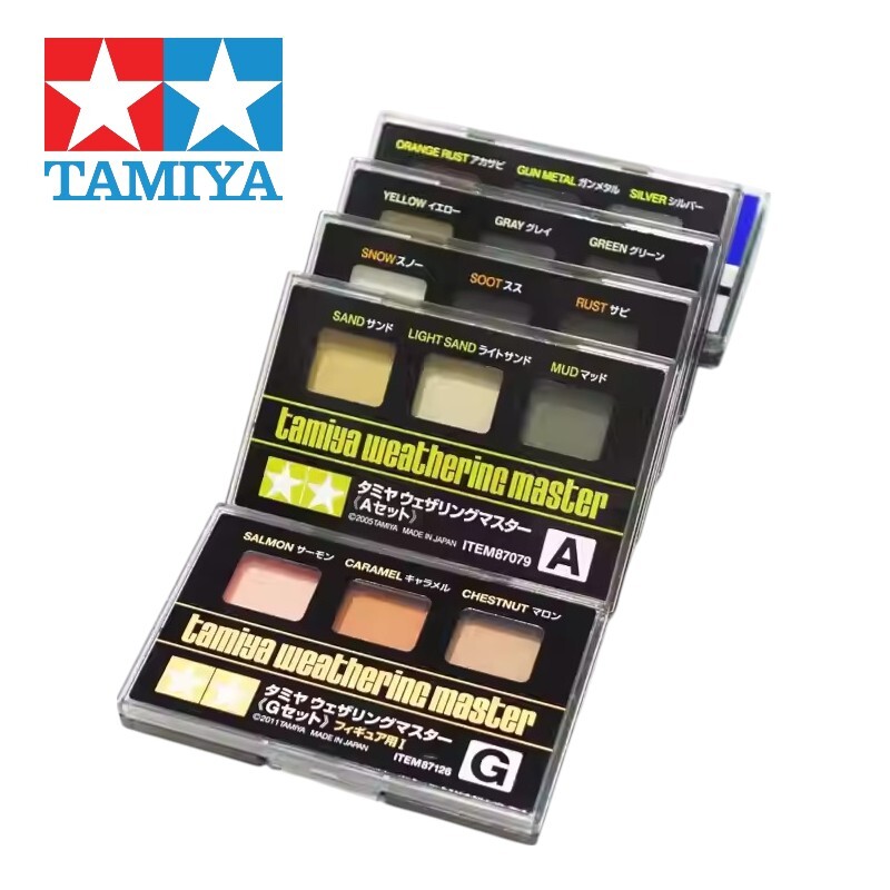 Tamiya Makeup Material Series Weathering Master 87079-87127 Multiple Options