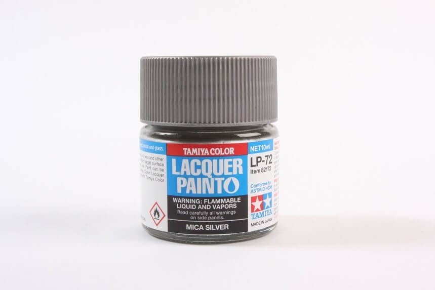 Tamiya Lacquer LP-72 Mica Silver Paint Jar