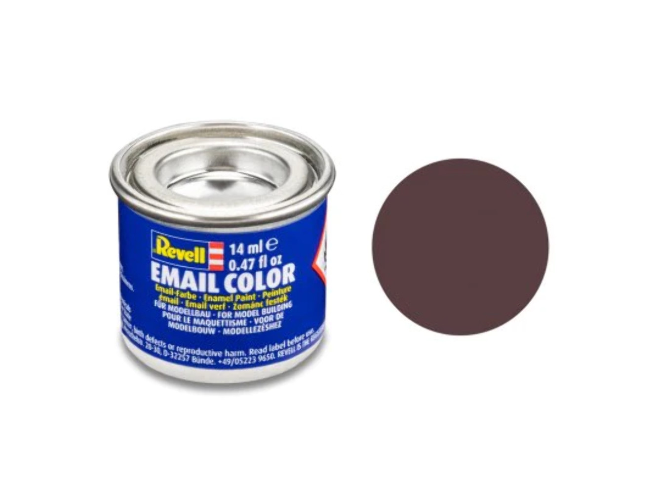 Revell 32184 14ml Tin Enamel Email Color Paint – Leather Brown Matte