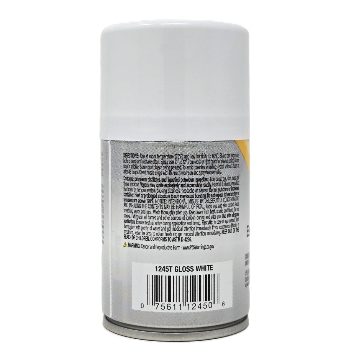 Testors Gloss White Enamel Spray Paint 3oz 1245