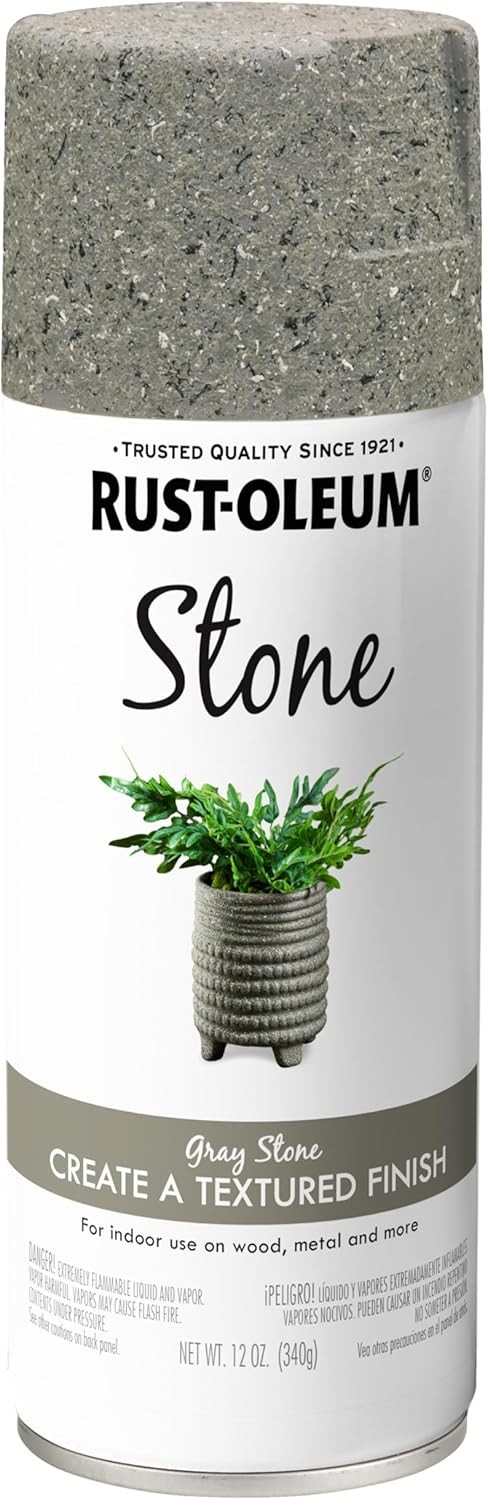 Rust-Oleum 7992830 Stone Creations Spray, 12 12 Ounce (Pack of 1), Gray