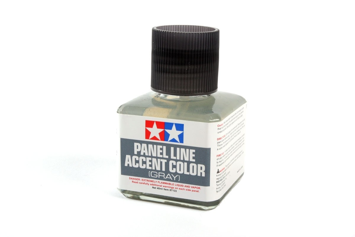 Tamiya Panel Line Accent Color (Gray) (40ml) Model Kit Paint Liner