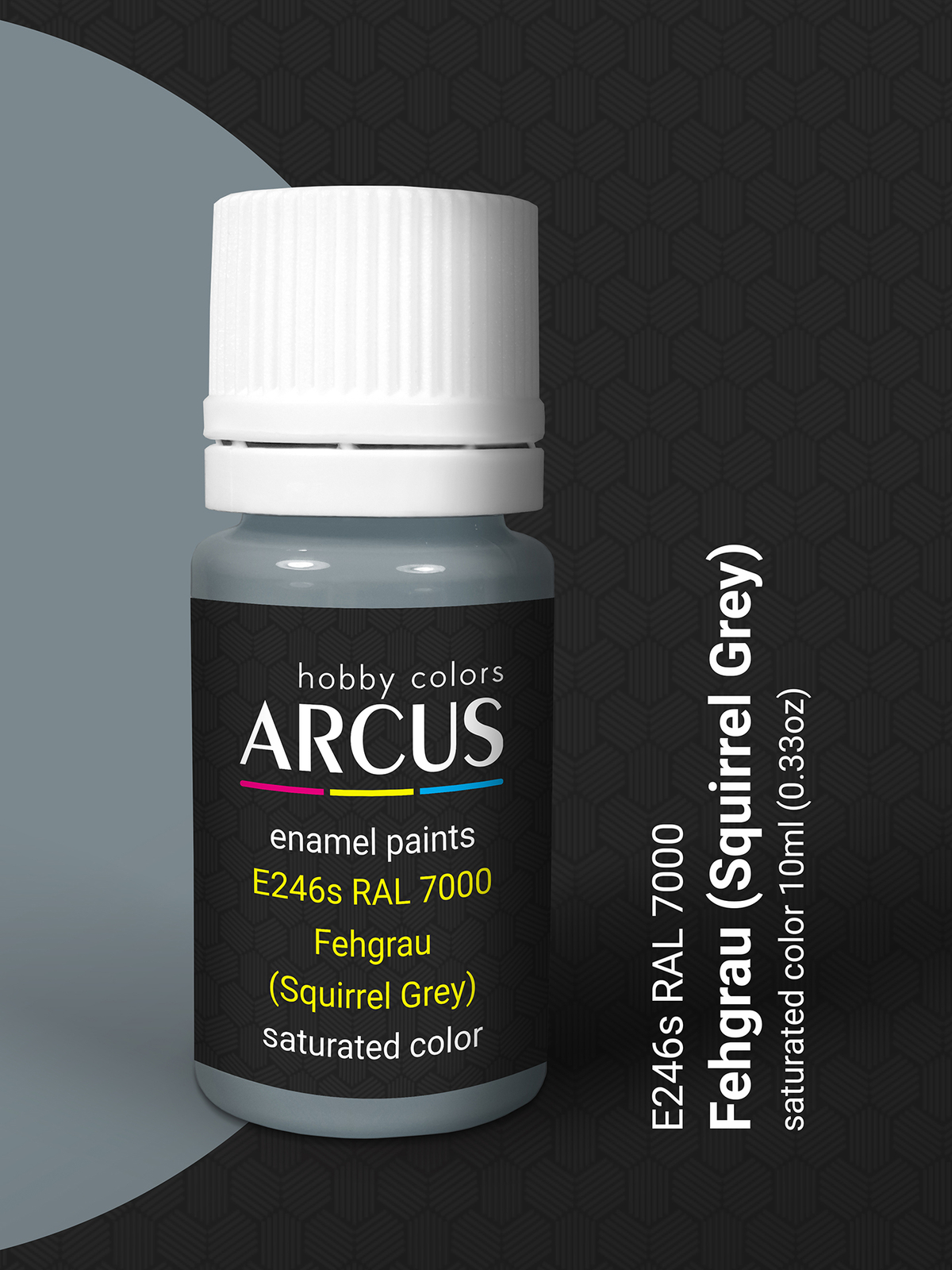Arcus 246 Enamel paint PSU Ukraine Squirrel Grey Saturated color 10ml