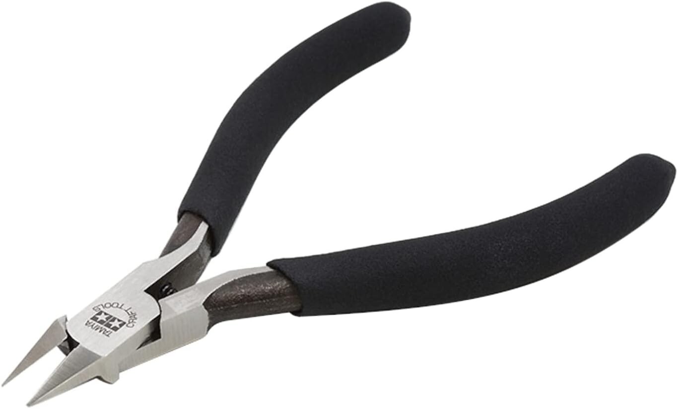 TAMIYA Craft Tool No 123 SHARP POINTED SIDE CUTTER PLIERS SLIM tapered JAW 74123