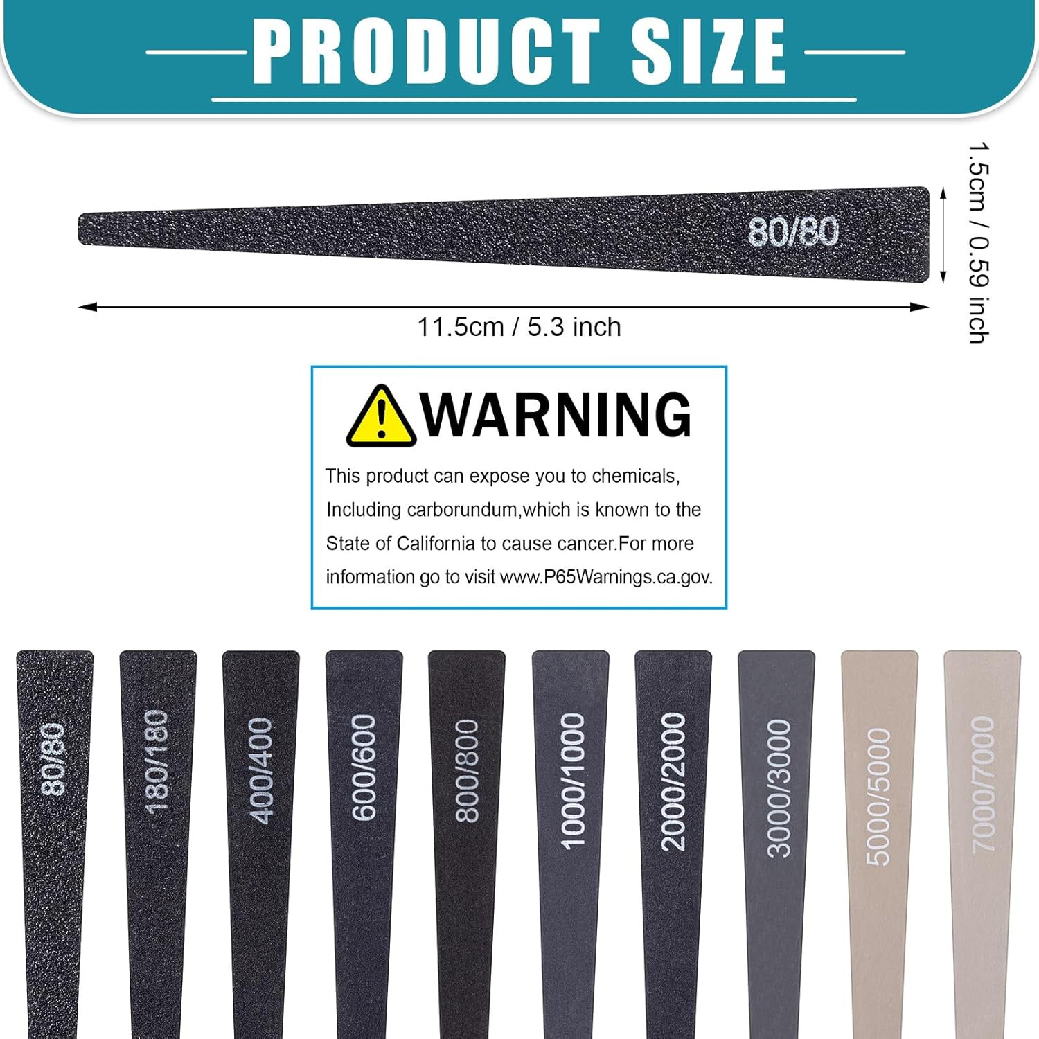 20 Pcs Conical Sanding Sticks for Plastic Models Polishing Sticks Assorted Metal